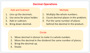 Oct 12, 2018 · how to subtract decimals with different decimal places. Decimals Grade 6 Examples Solutions Videos Worksheets
