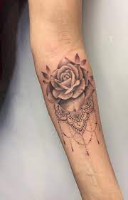 Awesome Rose Mandala Tattoo C Tattoo Artist Nikki Ouimette Forearm Tattoo Women Mandala Tattoo Design Mandala Wrist Tattoo