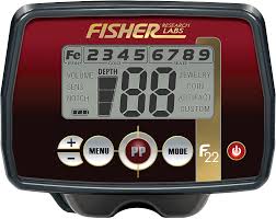 Fisher 1280x metal detector with 10 concentric search coil and 2 year warranty. Amazon Com Fisher F22 Weatherproof Metal Detector With Submersible Search Coil Black Garden Outdoor