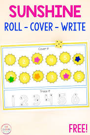 Sun Roll And Cover Mats Preschool Names Math For Kids Kindergarten Math Center