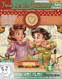Trust Me It S Delicious Digital Stamp Digital Stamps Beautiful Dolls Matte Photo Paper