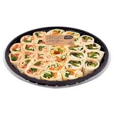 Carrefour Traiteur Gourmet 29 Mini Wraps Classic Mozzarella Tomate Poulet Curry Saumon Fume 675 G