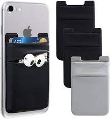 Maybe you would like to learn more about one of these? Amazon Com Phone Card Holder For Back Of Phone Stretchy Lycra Wallet Stick On Pocket Credit Card Id Case Pouch Sleeve 3m Adhesive Sticker Compatible With Iphone Samsung Galaxy Android Smartphones 3pack