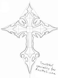 There is also a crown of thorns and a palm branch, both also symbols of lent. How To Draw A Cross Step 4 Cross Drawing Cross Art Cross Coloring Page