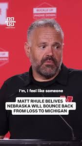 Matt Rhule says Michigan may have exposed some weaknesses for Nebraska, but  believes there’s plenty of season left to fix it. , #GBR