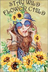 Stay Wild Flower Child Poster In 2020 Hippie Art Art Poster Art