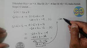 Belajar fungsi objektif dengan video dan kuis interaktif. Tutorial Cara Menentukan Rumus Fungsi Linear Pada Bab Relasi Dan Fungsi Youtube