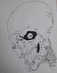 Easy skull drawings gothic drawings badass drawings unique drawings dark art drawings art drawings sketches. A Scary Skull Drawing Steemit