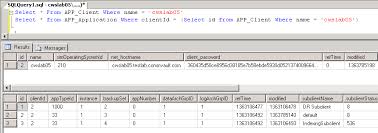 Retrieve Data From Result Sets