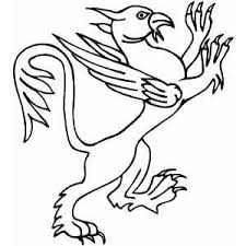 The head and wings of an eagle; Griffin Coloring Page Coloring Pages Free Clip Art Coloring Pages For Kids