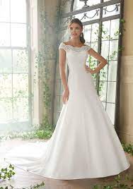 Read on and discover find the most stunning wedding dress of your dreams. Bridal Wedding Gown Cap Sleeve Lace Satin A Line Wedding Dress China Wedding Dresses And Bridal Wedding Dress Price Made In China Com