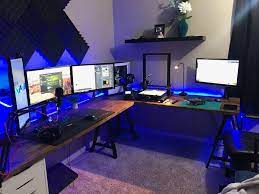 Streaming 3d Printing Drone Editing Battlecave Battlestations Computer Desk Setup Gaming Room Setup Home Office Setup