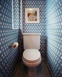 15 Ways To Make The Best Of A Tiny Bathroom Tiny Powder Rooms Powder Room Wallpaper Toilet Design