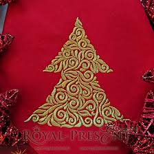 Big collection with different styles and types designs. Free Machine Embroidery Design Christmas Tree Royal Present Embroidery Machine Embroidery Designs Online
