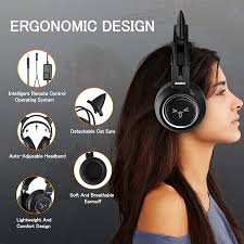 Dedicated to strict quality control and thoughtful customer service. Buy Somic Stereo Gaming Headset With Mic For Ps4 Ps5 Xbox One Pc Mobile Phone 3 5mm Sound Detachable Cat Ear Headphones Lightweight Self Adjusting Over Ear Office Headphones G951s Black Online In Taiwan