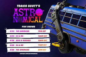 New travis outfits and skins were made available for purchase starting april 21, along. Travis Scott Fortnite Astronomical Event Info Hypebeast