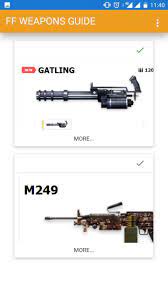 For this he needs to find weapons and vehicles in caches. Free Fire Weapon Guide For Android Apk Download