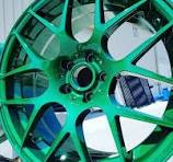 Prismatic Powders - Powder Coated Green Custom Rims