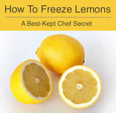 How To Freeze Lemons A Little Known Chefs Secret Frozen Lemon Frozen Food Freezing Vegetables
