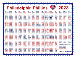 Phillies Schedule Printable
