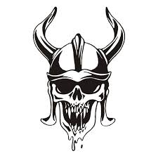 Tu veux apprendre à créer ton propre crâne pirate en dessin ? Sticker Tete De Mort Viking Deco Auto Moto