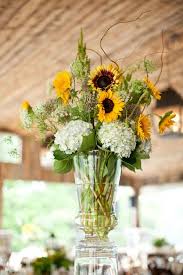 Did you scroll all this way to get facts about hydrangea tall centerpiece? Tall Wedding Centerpiece Ideas With Sunflowers And Hydrangea Oh Best Day Ever