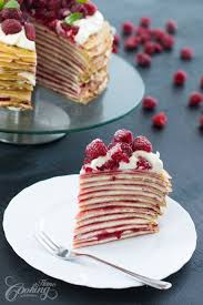 White Chocolate Raspberry Crepe Cake Recipe Raspberry Cake Recipes Chocolate Crepes Chocolate Raspberry Cake Recipe