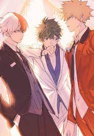 Touch device users, explore by touch or with swipe gestures. Todoroki Shouto Midoriya Izuku Bakugou Katsuki My Hero Academia Episodes Hero Wallpaper Anime Films