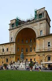 Cortile Del Belvedere Historical Architecture Italian Architecture Romanesque