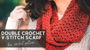 Here are these 74 free crochet infinity scarf patterns for you to choose the lovely patterns out of the all these rounded up crochet infinity scarf pattern is just too easy and fun to crochet yourself at. Double Crochet V Stitch Scarf Free Crochet Pattern For Beginners Sigoni Macaroni