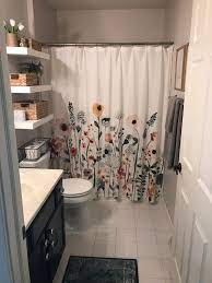 Bathroom Refresh Target Shower Curtain Floating Shelves Bathroom Decor Apartment Restroom Decor Bathroom Decor