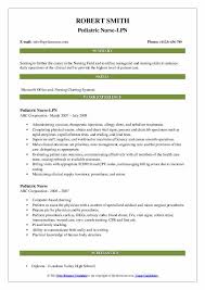 Pediatric Nurse Resume Samples Qwikresume