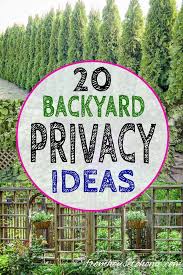 And best of all, because the partition is easy to move around, you can use it for a variety of functions. Backyard Privacy Ideas For Screening Neighbors Out Gardening From House To Home