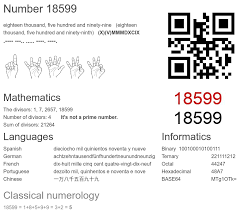 18599 number, meaning and properties - Number.academy