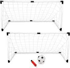 Beeyeo soccer goals,kids soccer nets for backyard foldable football training goal net 45x34 2 set with travel bag 4.0 out of 5 stars 5. Amazon Com K Roo Sports 2 Pack Youth Soccer Goals With Soccer Ball And Pump Portable Goals With Nets And 6 Ball With Pump Kids Activity Practice Size Equipment Travel And