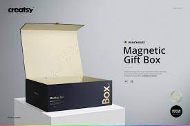 Download Magnetic Gift Box Mockup Set Creative Photoshop Templates Creative Market
