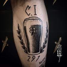 Blackwork Dotwork Pontilhismo Curitiba Beer Chopp Guinness Traditional Tattoo Flash Tattoos Flash Tattoo