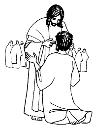 Jesus heals a blind man. Coloring Pages Jesus Ehals Coloring Home
