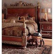 Bellissimo Queen Bed Neiman Marcus Horchow Ornately Carved Mahogany Finish Bedroom Furnishings Luxurious Bedrooms Bed Furniture