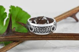 Black And Silver Wedding Rings For Men Silver Black Stone Ring Viking Arm Ring Mens Silver Ring Etsy In 2020 Emerald Wedding Rings Set Black Stone Ring Sterling Silver Wedding Rings