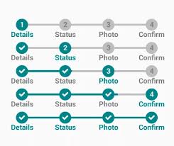 Kofigyan Stateprogressbar Android Library To Realize The Various States And Transitions In A Progressbar Progress Bar Data Visualization Progress