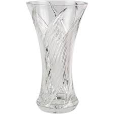 Waterford crystal vase with flowers. Vintage Cut Crystal Waterford Baccarat Style Flower Vase Chairish