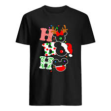 Ho Ho Ho Merry Christmas Disney Mickey Shirt Trend T Shirt