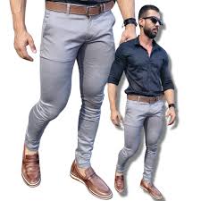 Calça esporte fino masculina cinza clearance