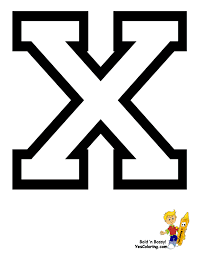 This is a simple one to start with. Letter X Coloring Pages Coloring Home