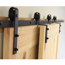 Single Bypass Double Door Barn Door Hardware Kit Diy Barn Door Hardware Bypass Barn Door Bypass Barn Door Hardware