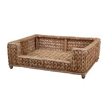 Sweater Weave Dog Bed Seagrass In 2020 Wicker Dog Bed Dog Bed Dog Bed Modern