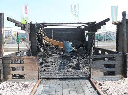 Feuer Auf Ausstellungsgelande Auf Rickermanns Esch Gartenlaube Gerat In Brand Ladbergen Westfalische Nachrichten