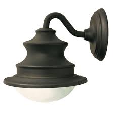 Gama Sonic Barn Solar Brown Outdoor Integrated Led Wall Light Sconce Gs 122 The Home Depot Barn Lighting Solar Wall Lights Led Outdoor Lighting