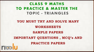 Triangles Class 9 Maths Chapter 7 Questions Worksheets Sample Pa This Or That Questions Sample Paper Math